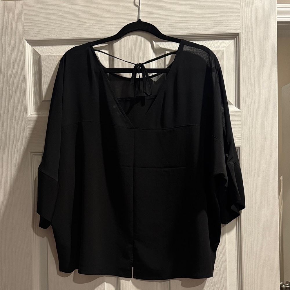 Express Sheer Black Blouse - Picture 2 of 2